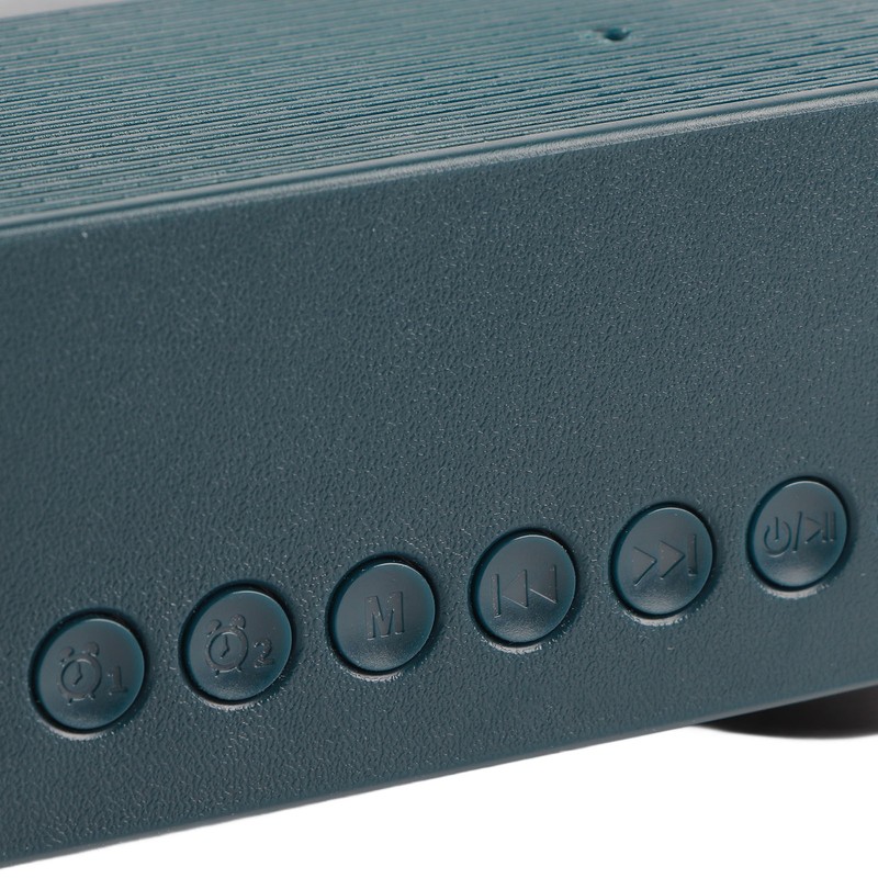 Mini Bluetooth Speaker Heavy Bass Dual Alarm Clock Portable Wireless