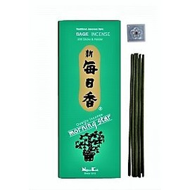 Nippon Kodo - Sage - Morning Star Japenese Incense 200 Sticks with Cermaic Holder