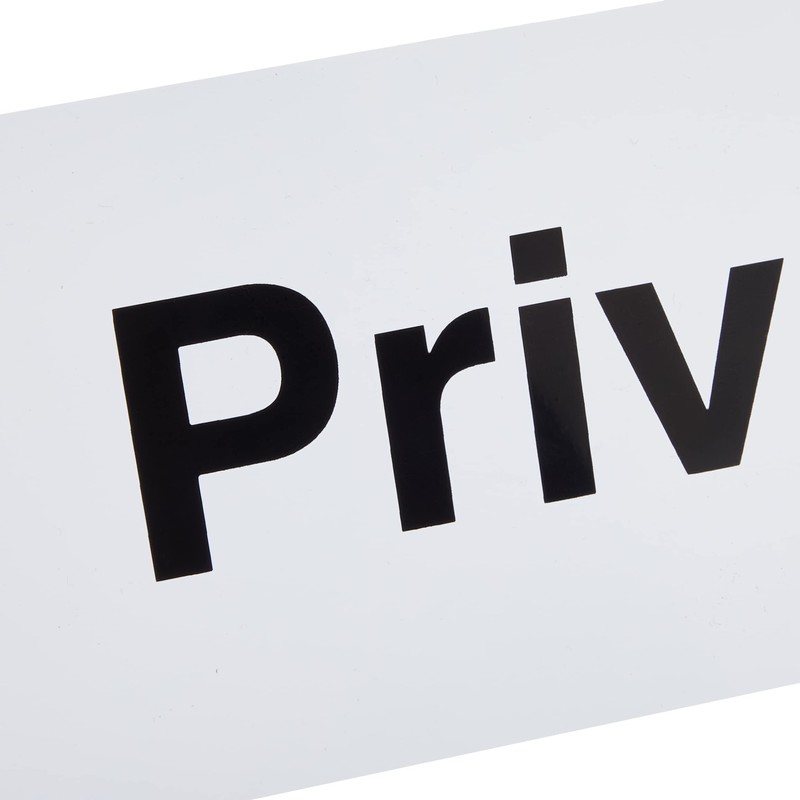 Caledonia Signs 17014G "Private" Sign, Rigid Plastic, 300 mm x