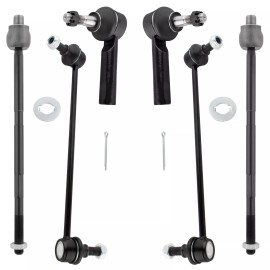 BOXI 6X Sway Bar Tierods Kit For Suzuki XL-7 Pontiac Torrent Chevy Equinox Saturn Vue