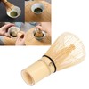 Batidor de bambú, práctico batidor de matcha amarillo pálido natural