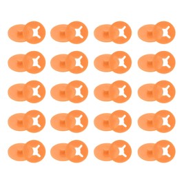 PATIKIL 20pcs Running Bib Lace Clips Lace Bib Board Fastener Lace Number Buckle Fastening System Marathon Number Buckle Fastener Holder for Runner Field Orange, orange