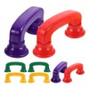 Operitacx Pack of 8 Whisper Phones for Reading, Colourful Plastic