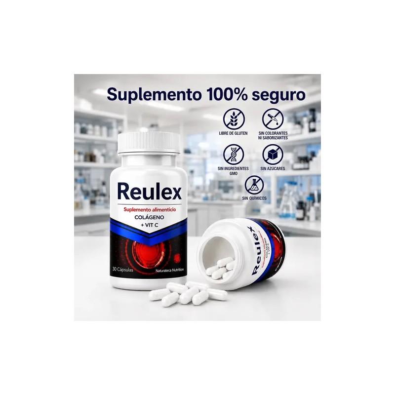 Reulex 1 Frasco 30 Cápsulas | Colageno Msm | Vitaminas
