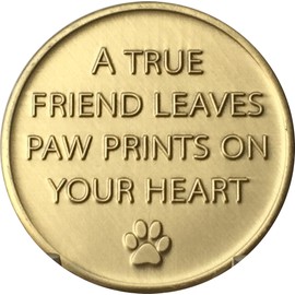 RecoveryChip Dog Memorial Always Remembered Forever Loved - Paw Prints On Your Heart Medallion