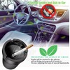 EVENU Smokeless Ashtray, 4.5 x 3.5 inches, Black