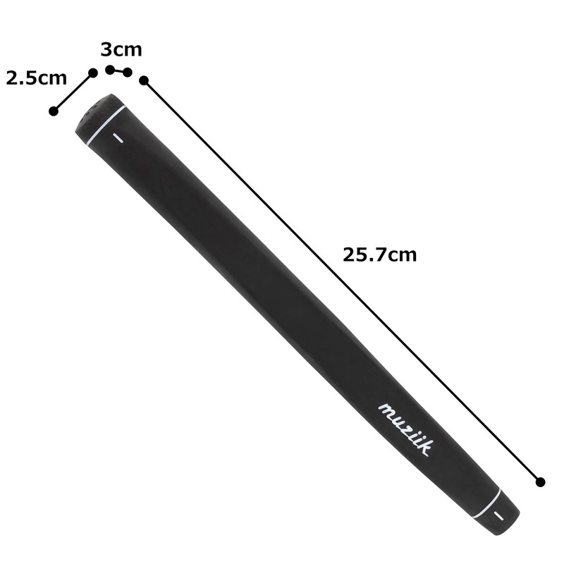 Muzik Square Edge Putter Grip, Made of Natural Rubber Material,