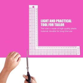 Powder Sewing Ruler L Shape Ruler Square 90 Degree Sewing Measure Professional Tailor Craft Tools