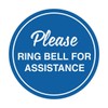 Signs ByLITA Circle Please Ring Bell For Assistance Wall or