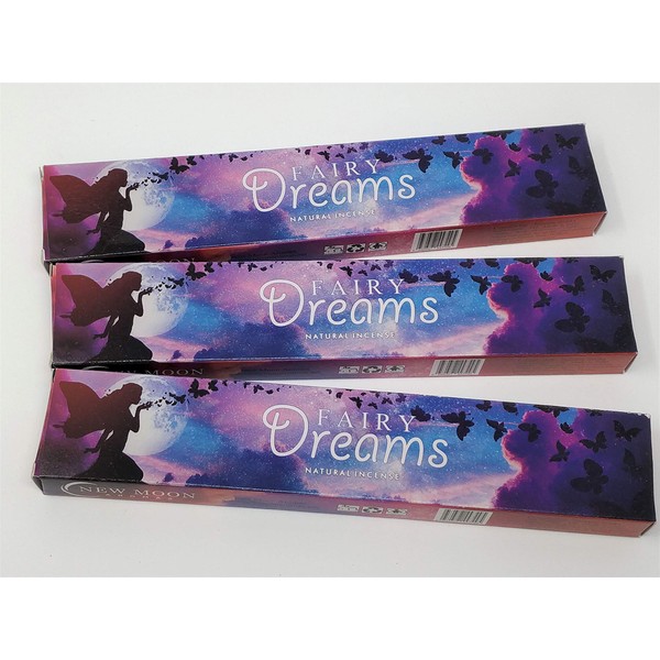 3 X Fairy Dreams New Moon Incense Sticks with Free