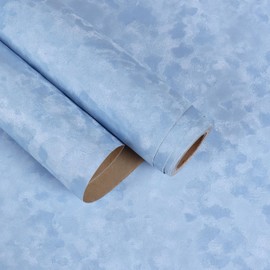 EaseStick Self Adhesive Light Blue Felt Fabric Soft Velvet Drawer Liner for Jewelry Box Crafts 15.7"x160" Velvet Flocking Liner Peel and Stick Fabric Wallpaper Blue Felt Sheet for Drawer Wall Room DIY