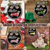 Glenmal 16 Pcs Seasonal Interchangeable Dachshund Door Welcome Sign Cute