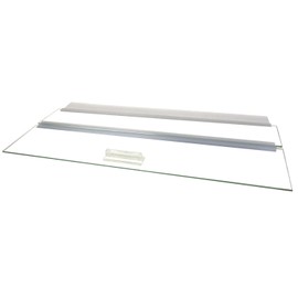 Glass Canopy for Aquariums with and without Center Braces, 10 Gallon to 200 Gallon Aquariums (Tank without Center Brace, 24" L x 12W)
