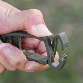 Golf clip carabiner key ring carabiner mountaineering carabiner mountaineering ring 02Multi tongs-Army Green 7ea