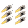6 Pcs 6W 500LM G4 Bulb LED COB Silica Gel