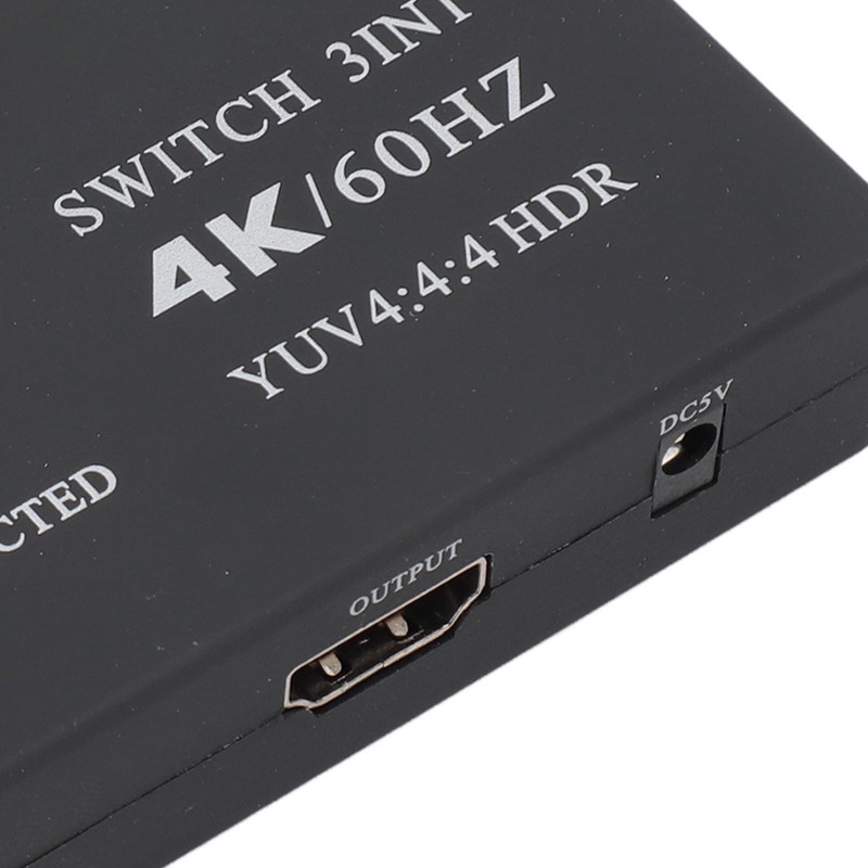 3 in 1 Out HD Multimedia Interface Switch 4K 60HZ