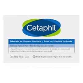 Jabón En Barra Limpieza Profunda 127g Cetaphil