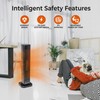 Comfort Zone Oscillating Tower Space Heater with Remote Control for
