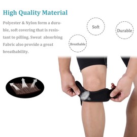 ZJchao Rodillera Soporte Fitness Rótula Correa Sporting Running Basketball Knee Bandas Protector