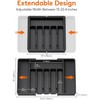 TSONDEKU Expandable Silverware Drawer Organizer - BPA Free Flatware and