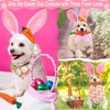 4 PCS Easter Dog Costumes Cute Bunny Ears Headband Reversible