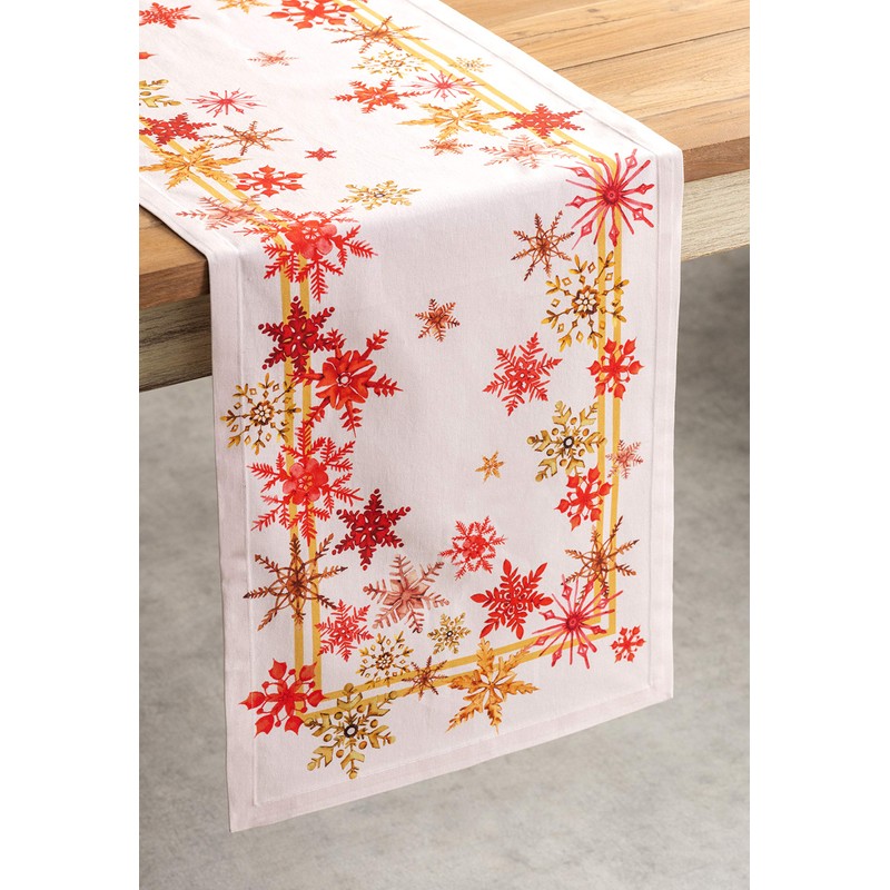 Maison d' Hermine Tablerunners 100% Cotton Decorative Tablerunner Washable Table