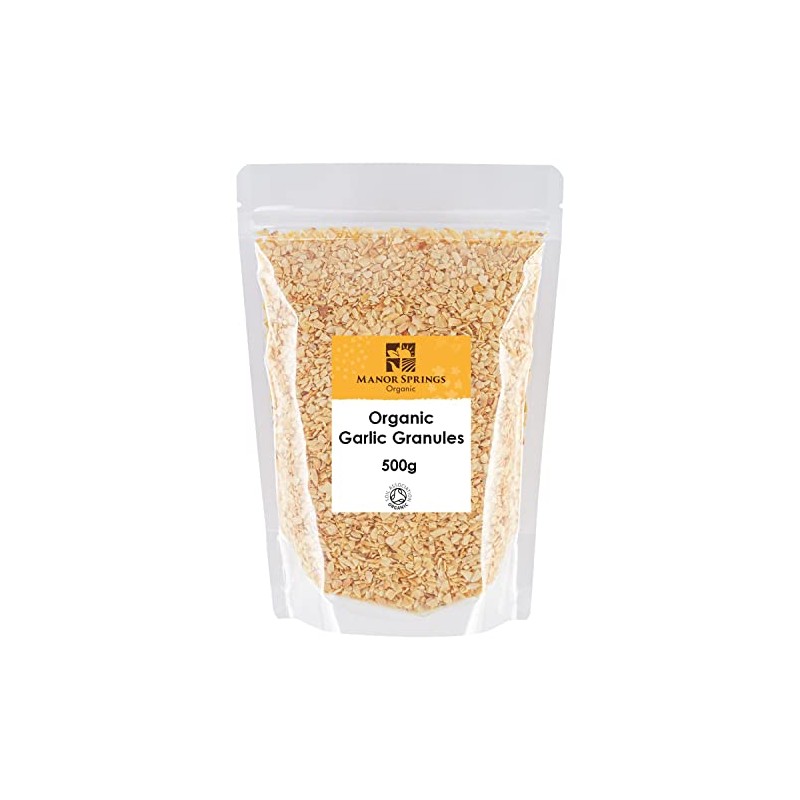 Organic Garlic Granules 500g by Manor Springs Organic
