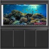 MIRRORANG 91x41cm Durable Vinyl Aquarium Background Coral Tropical Fish Underwater