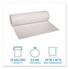 Boardwalk 4046EXH Waste Can Liners, 40-45gal, 40 x 46.6mil, White,