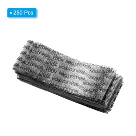 PATIKIL 82 x 30 mm PVC Black Print Perforated Heat Shrink Bands, Pack of 250 Shrink Film for Bottles, Jars, Cans and Cans, Suitable for Diameters 1.85 to 2.01 Inches, Clear