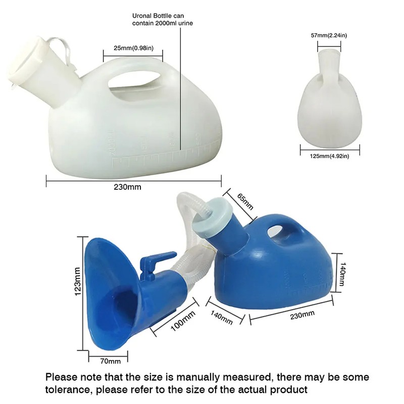 Portable Urinal with Extension Hose for Camping & Travel –