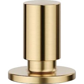 BLANCO Pull Knob Round Satin Gold | Required Hole / Drill Diameter: 14 - 35 mm | Can be Combined with All BLANCO Sinks and Drain Fittings