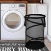 BATTOO Collapsible Laundry Basket Foldable Mesh Pop Up Hamper with
