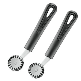 Westmark Gentle, 283222E3 Pastry Wheel / Corrugated Cutting Wheel, Diameter 3.6 cm, Length: 17.6 cm, Stainless Steel/Plastic, Black, 283222E3