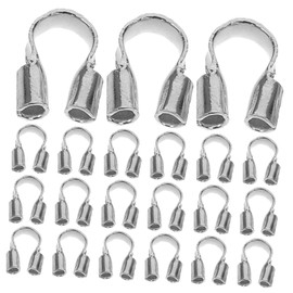 CORHAD 100pcs Jewelry Wire Guardian u Shape Wire Thread Guard Bulk Jewelry Making Supplies