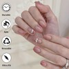 Gradient Pink Press on Nails - 24Pcs Short Square False