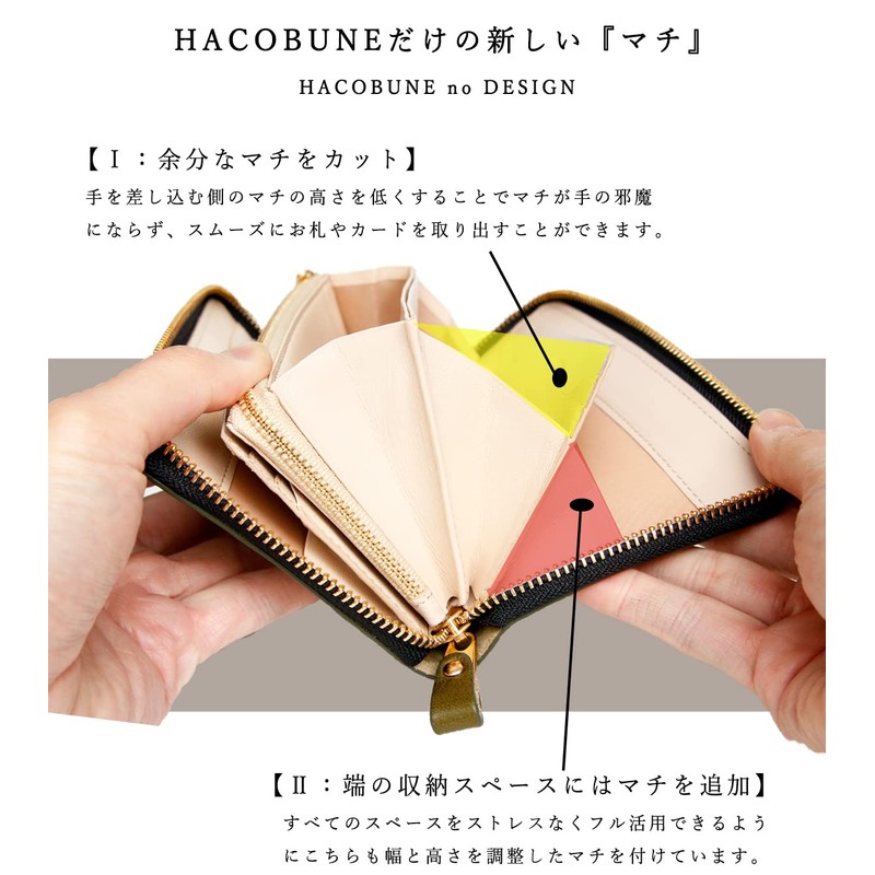 Renewal Model HACOBUNE 2.0 Tochigi Leather Round Zip Long Wallet,
