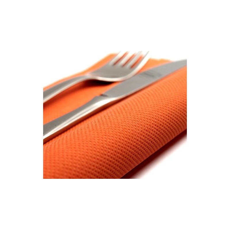 Napkins 38 x 38 cm Soft Point Plain Orange Pack