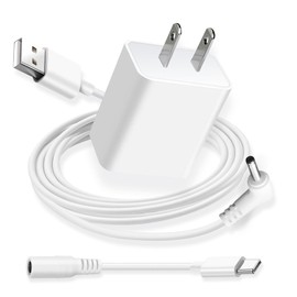 13.1 ft Power Adapter Charger for Ring Stick Up Cam Plug in, Ring Pan Tilt Stick Up Cam Plug-in, Ring Spotlight Cam, Ring Spotlight Cam Pro/Plus Plug-in Camera Charging Cable Cord Replacement