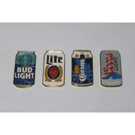 Unbranded Beer Golf Ball Marker - Iron Magnetic 4 Pack With Matching Magnetic Hat Clip - White