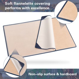 Tektalk Jigsaw Puzzle Board Portable Puzzle Mat with Puzzle Dustproof Cover for Puzzle Storage Puzzle Saver, Non-Slip Surface, Up to 1000 Pieces - Khaki