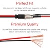 DC Power Pigtail Cable 6Pcs CCTV Security Camera Male &