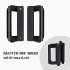 KVTTOZA Sliding Door Handle Set (No Lock, Non-Keyed), Fits 5-5/8