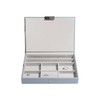 Stackers Dusky Blue Classic Medium Jewellery Box Lid
