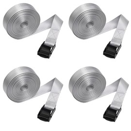 Packing Belt Band, Multi-purpose, Fastening Belt, Lashing Belt, Tie-Down Belt, Earthquake, Disaster Countermeasure (Gray,Length 3.3 ft (1 m)