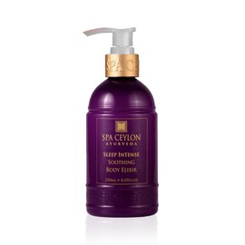 SPA CEYLON Sleep Intense Soothing Body Elixir 250ml Ayurvedic Body Elixir with Lavender, Ylang Ylang and Patchouli, Soothing and Nourishing for Evening Relaxation