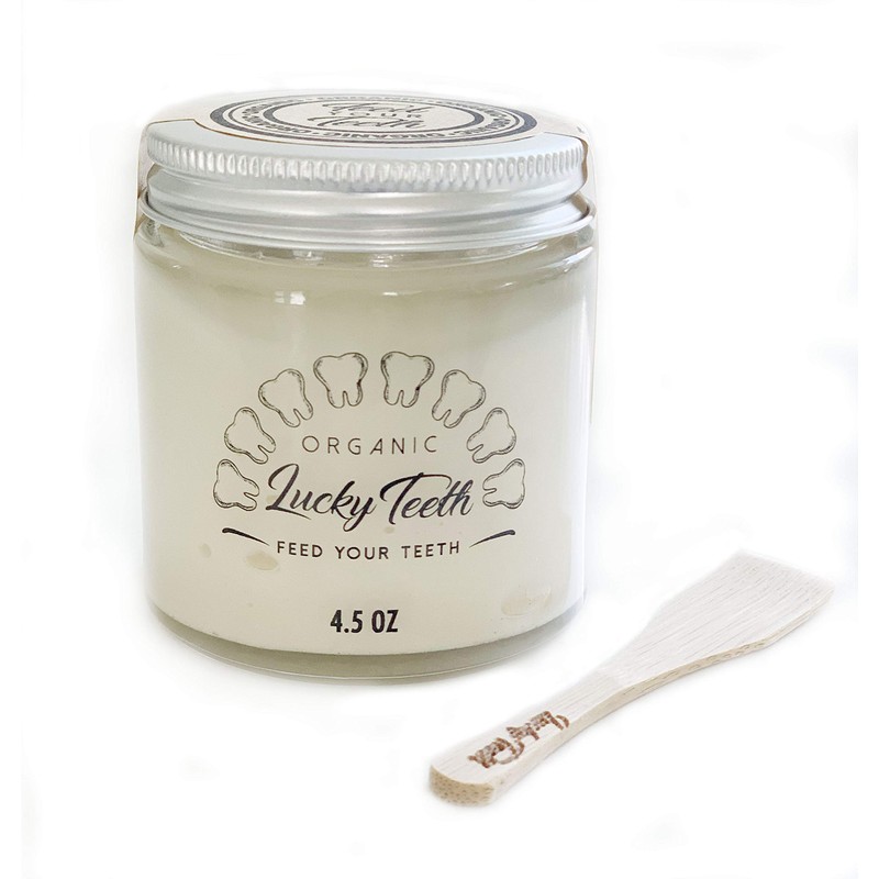 Lucky Teeth Organic Toothpaste-All Natural, Remineralizes and Fortifies Teeth and