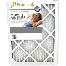 Proairtek AF14181M11SWH Model 14x18x1 Air Filter, MERV 11; Ideal for Anyone Wanting Clean, Crisp Air in Their Home