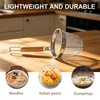 6 Pcs Stainless Steel Pasta Strainer Basket,5.5x5.5x13.7 inches Noodle Strainer