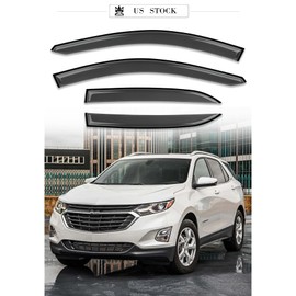 Tape-on Window Vent Visors Shades Shields Rain Guards Wind Deflectors Compatible with 2018-2023 Equinox 94634